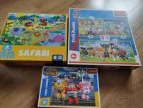 3 x puzzle Safari, Psi Patrol, Super Wings