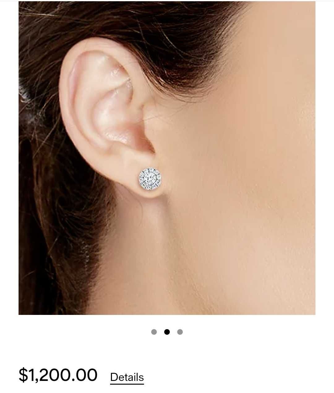 Сережки з діамантами( придбані в США)