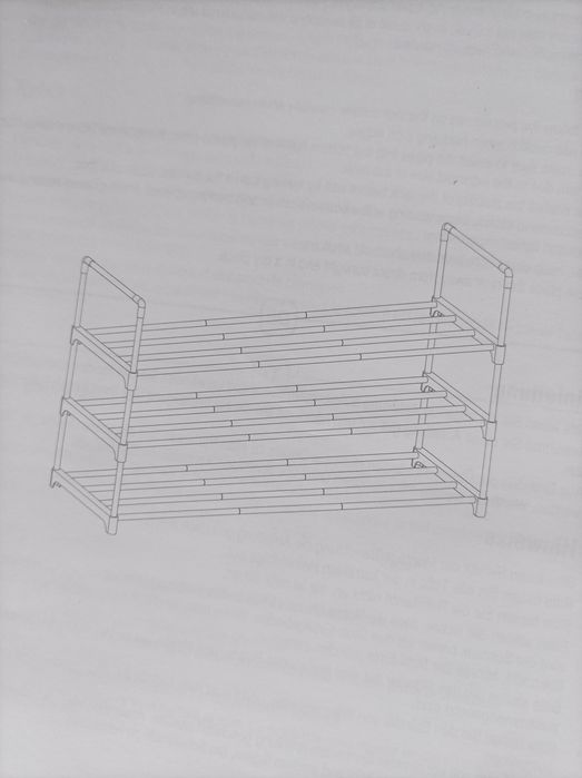 półka na buty,szara