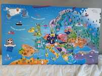 Magnetyczna mapa Europy Playttive