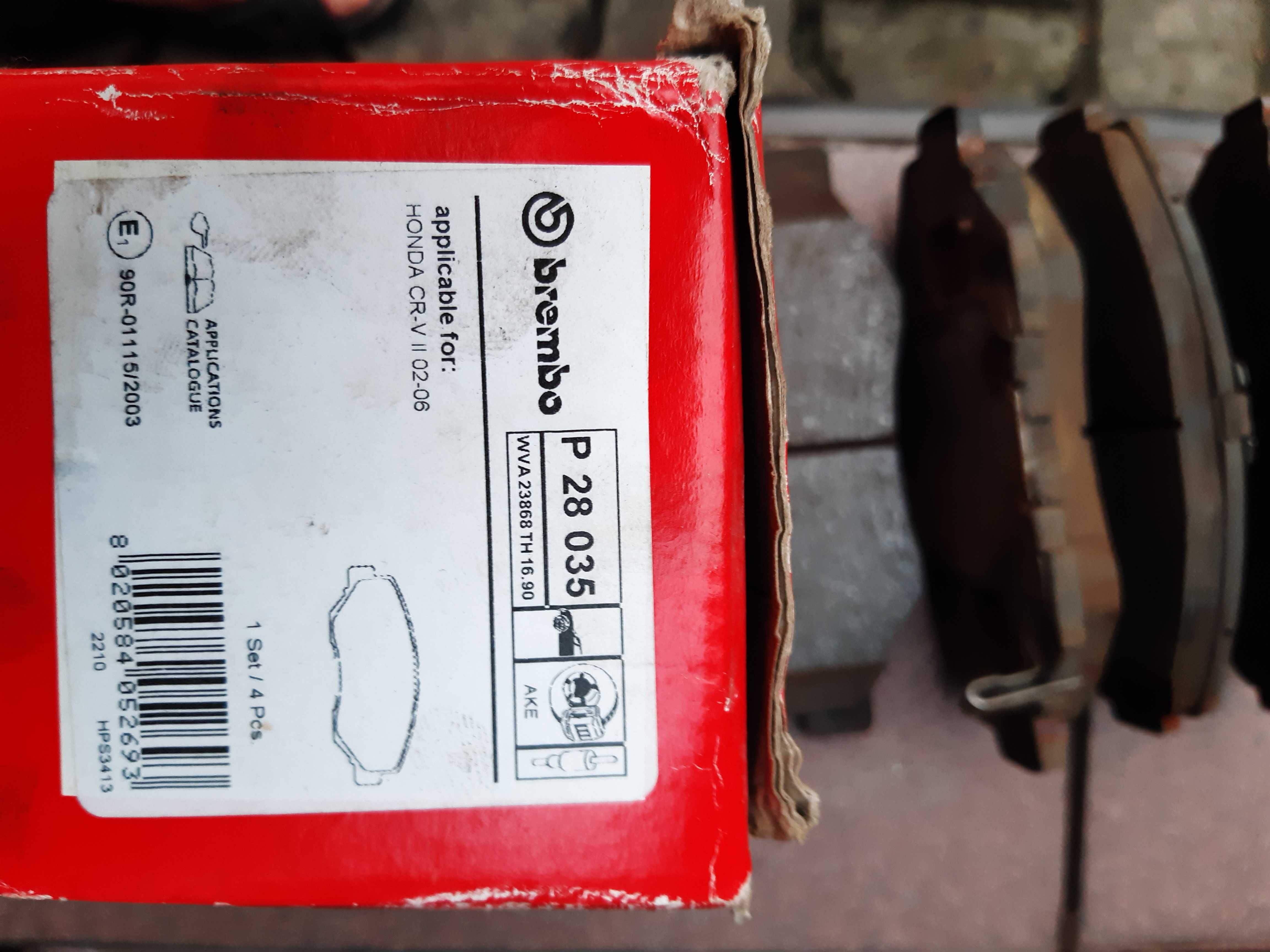 TARCZE HAMULCOWE i klocki przód HONDA CR-V II 02-06  2,2 ICTDI