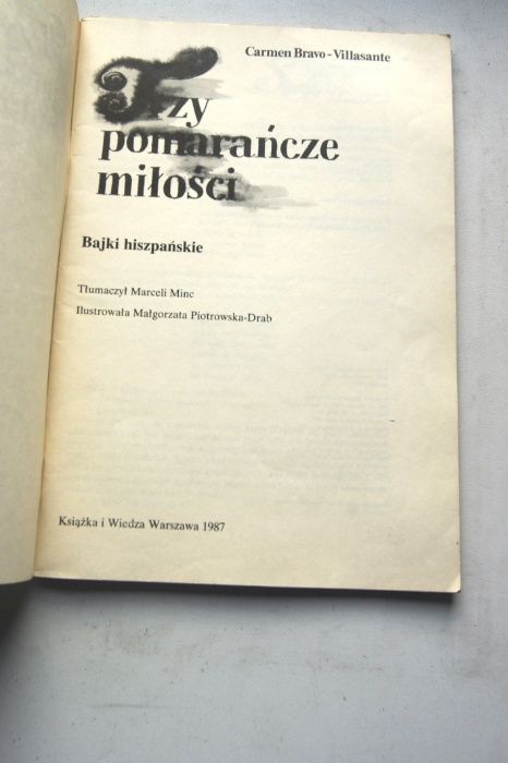 Carmen Bravo-Villasante bajki hiszpanskie dla dzieci trzy pomarancze