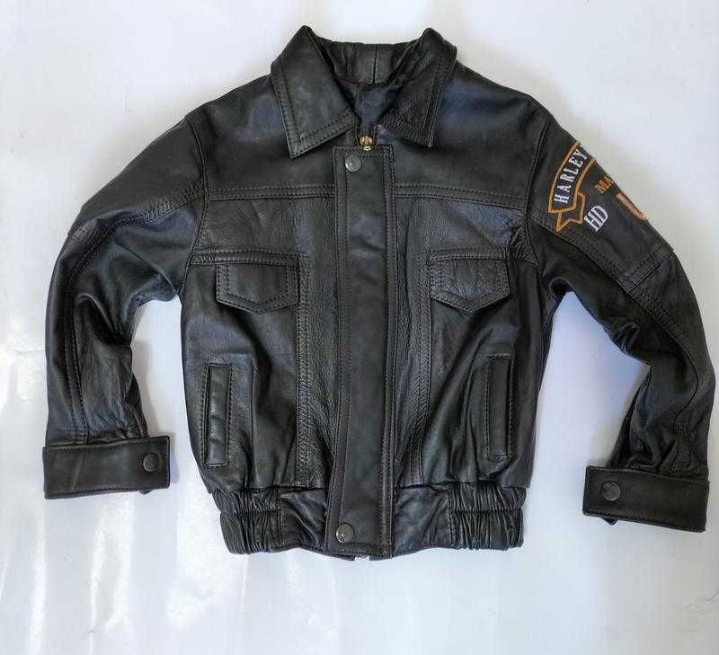 Детская кожаная куртка косуха 
Harley Davidson