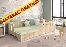 Łóżko dziecięce Montessori COCO 140x70 Sonoma lub Białe