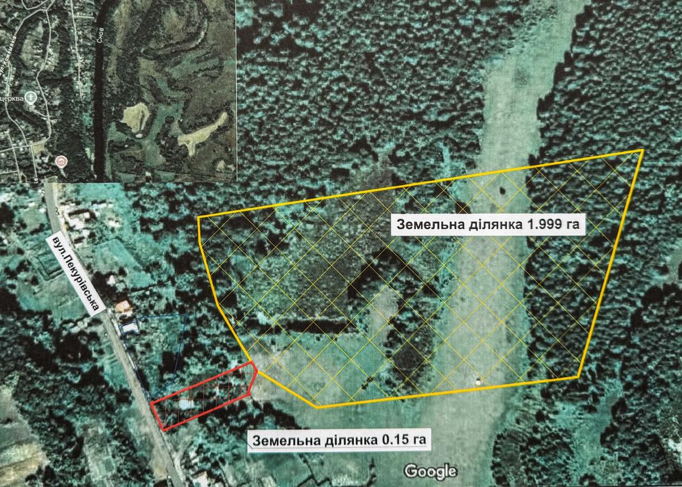 Продаж землі у Седневі  2,15 га поруч з Кротовим озером та р. Снов
