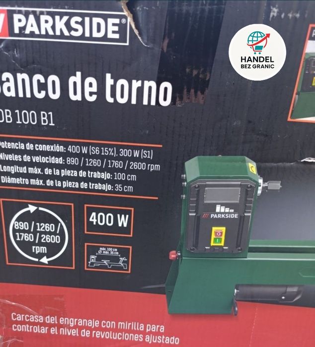 Parkside Tokarka »PDB 100 B1«, 400 W, maks. 2600 obr./min