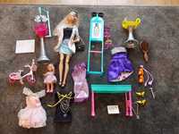 Zestaw gabinet okulistyczny lalka Barbie meble mebelki ubranka
