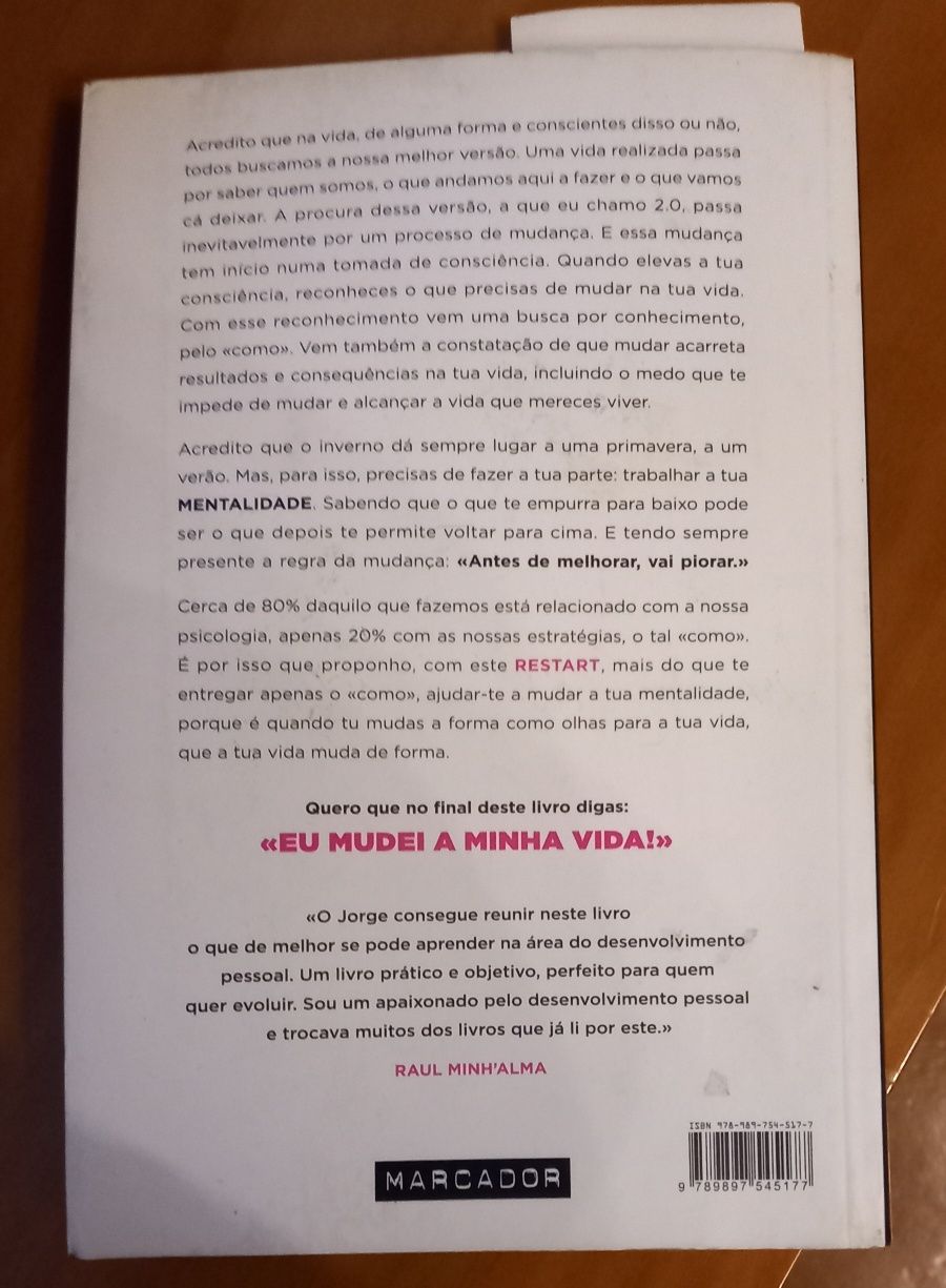 Livro faz um RESTART à tua vida