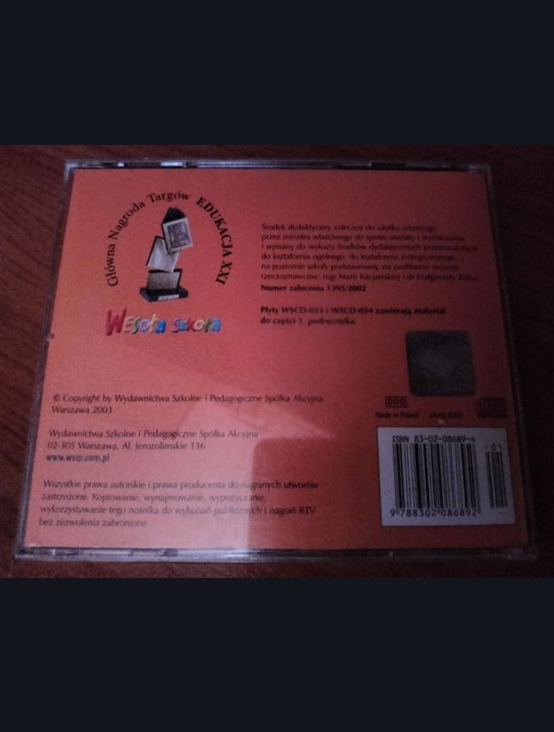 Wesoła szkoła klasa 3 - Płyta 1 - zestaw 2szt płyt CD
