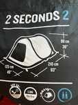 Namiot Quechua 2 seconds dwuosobowy igloo black fresh