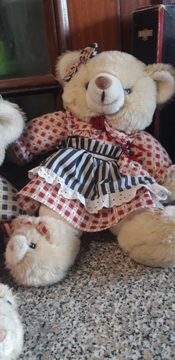 Conjunto de 2 Peluches Vintage