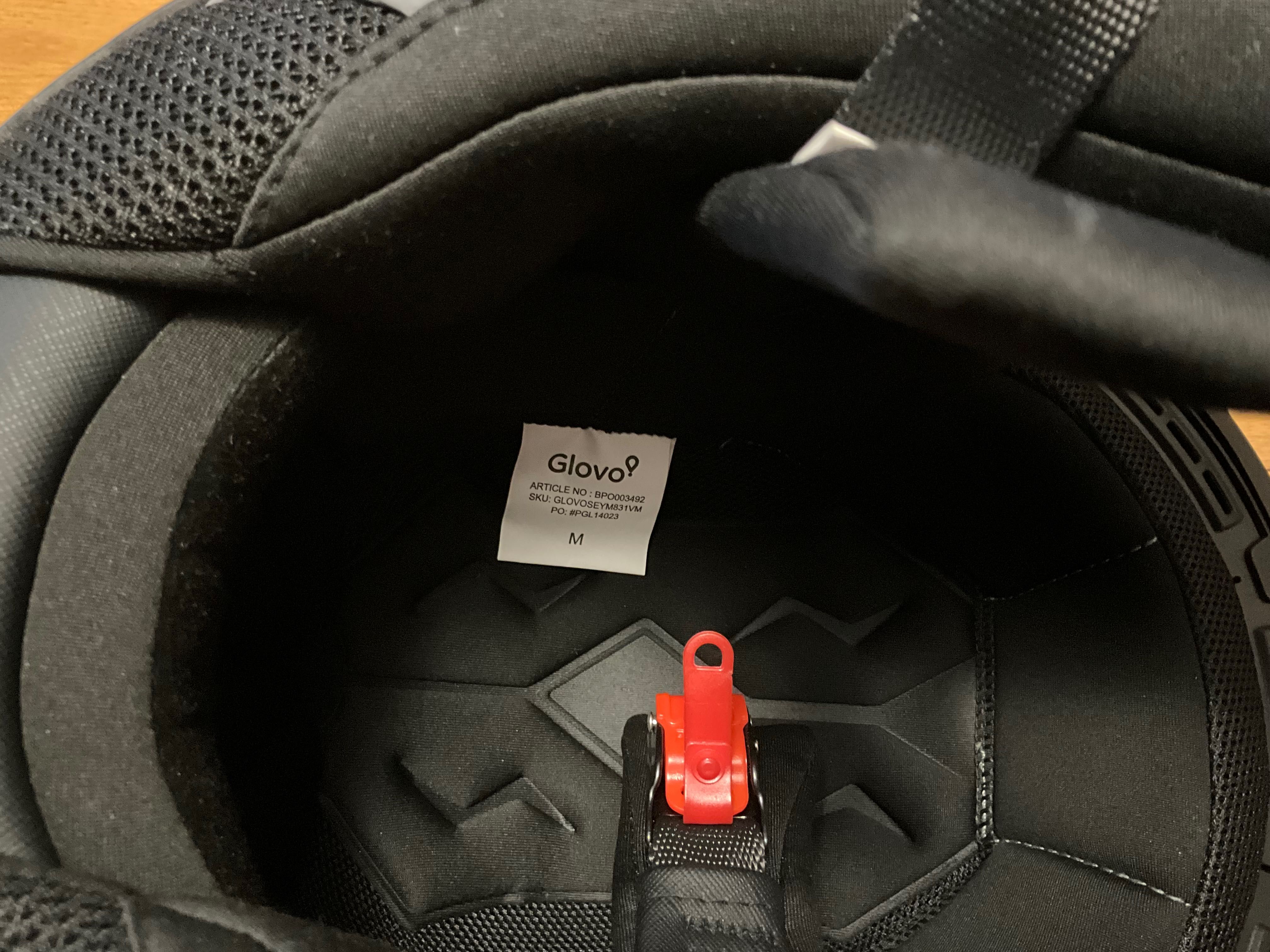 Kask kurierski Glovo