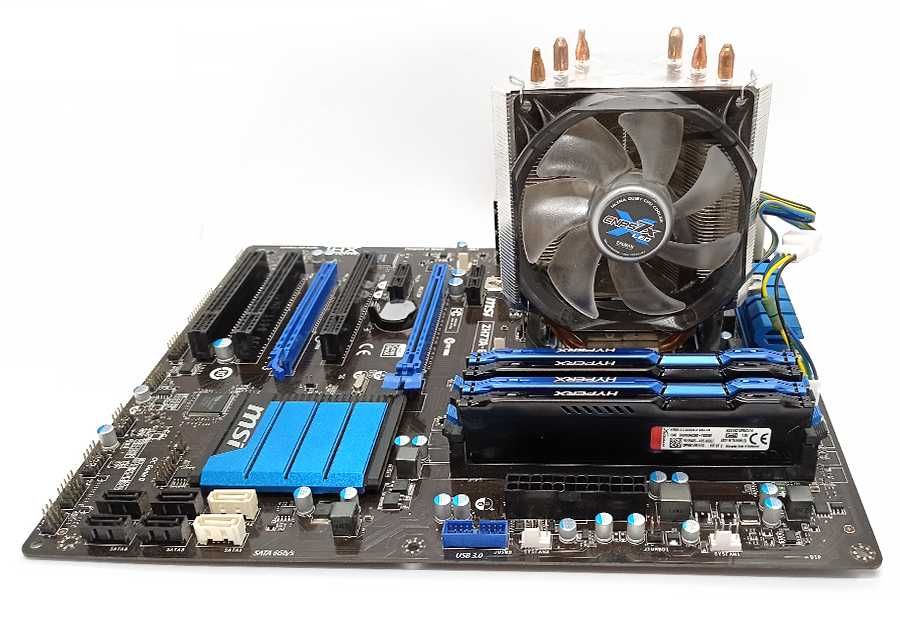 Продам комплект мат/п MSI ZH77A-G43 , процессор I5, HyperX DDR3 24Gb