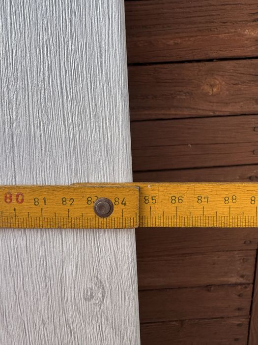 Drzwi do łazienki prawe 80 szare