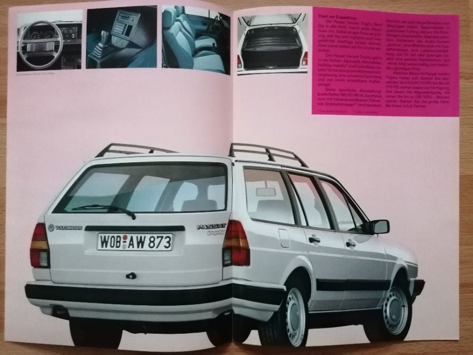 Prospekt VW Passat Variant B2 Trophy