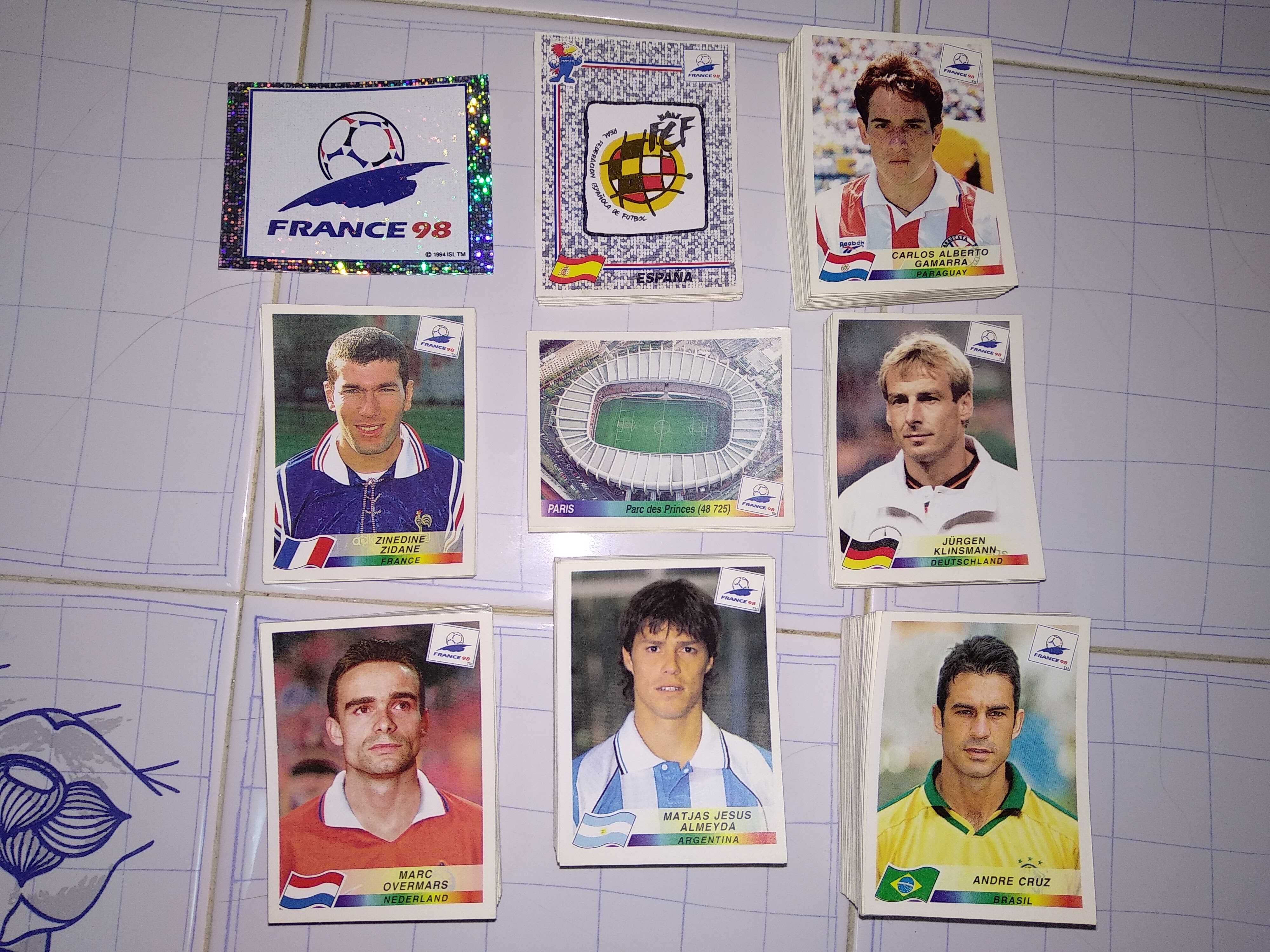 Cromos France 98 World Cup Panini Futebol Stickers 1998 Mundial França