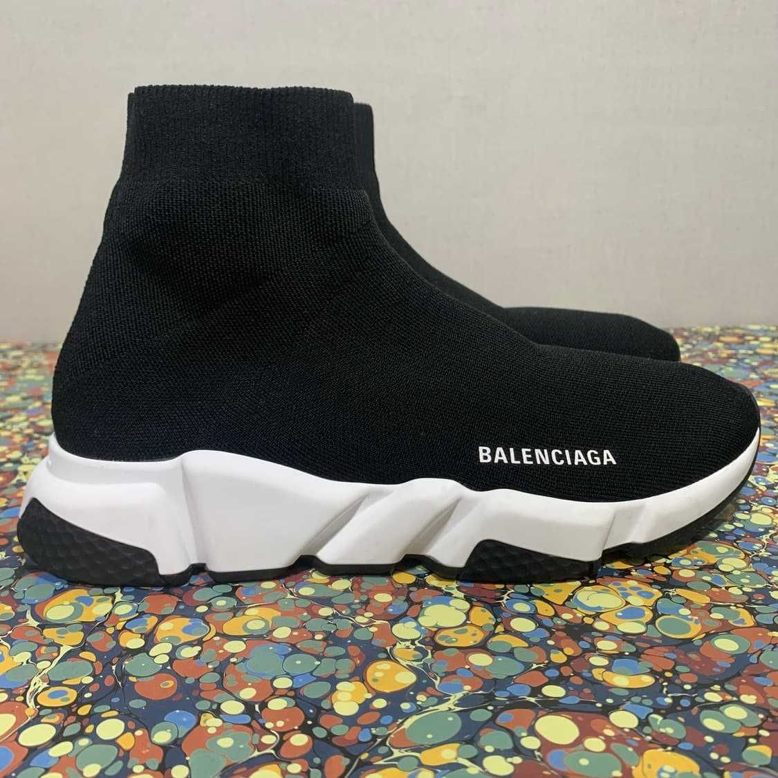(БЕЗ ПЕРЕДОПЛАТИ)Balenciaga speed trainer  баленсіага чорні білі
