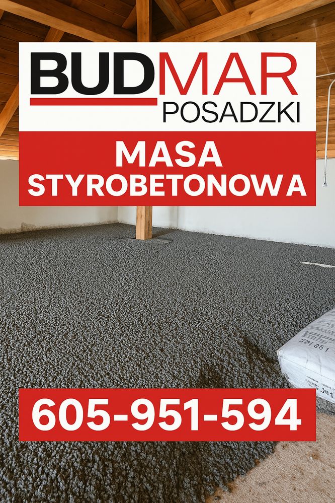 Styrobeton zamiast styropianu,posadzki z miksokreta ,