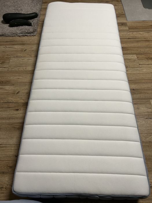 Materac Ikea 2 szt Valevag 80x200 200x80 + klin łączeniowy