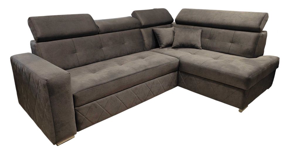 PROMOCJA Narożnik Sofa Rock sprężyna-bonell+pasy-. Na WYMIAR