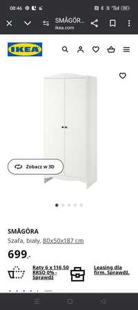 Szafa dziecięca Ikea Smagora