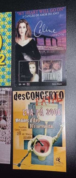 Postais publicidade anos 90/2000