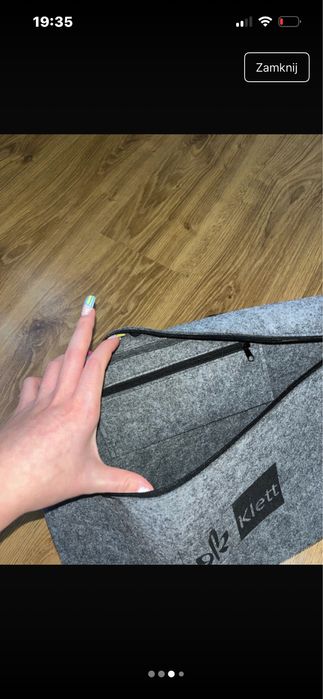 torba na laptopa do pracy teczka listonoszka flicowa z filcu klett