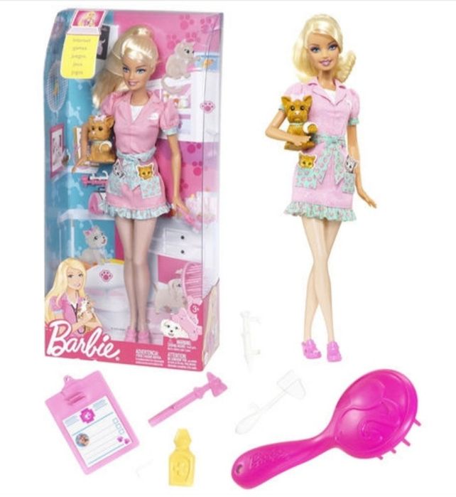 Nowa lalka Barbie jako weterynarz UNIKAT zapakowana