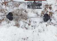 Штанга 127 кг олимпийская Barbell обрезиненная