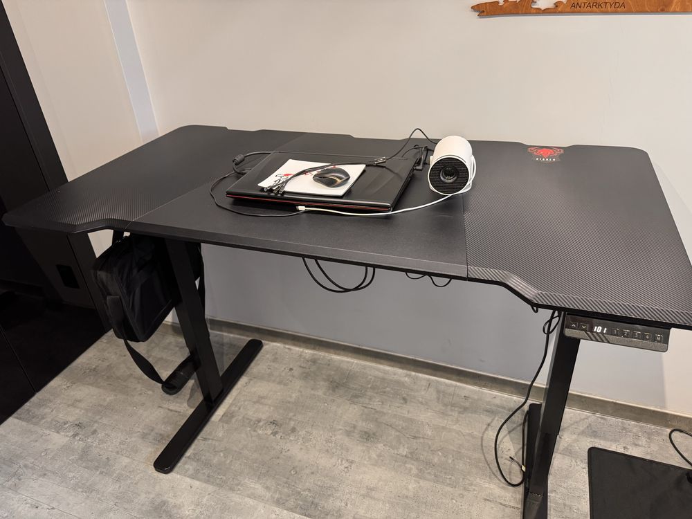 Biurko Endorfy Atlas L Electric 150cm Regulacja wysokości Czarny