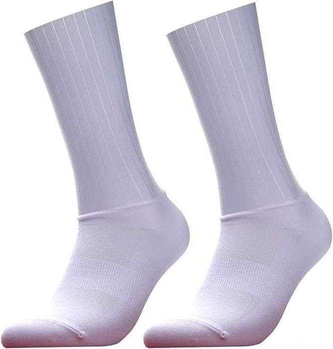 Meias Aero Antiderrapantes Silicone Ciclismo Desportos