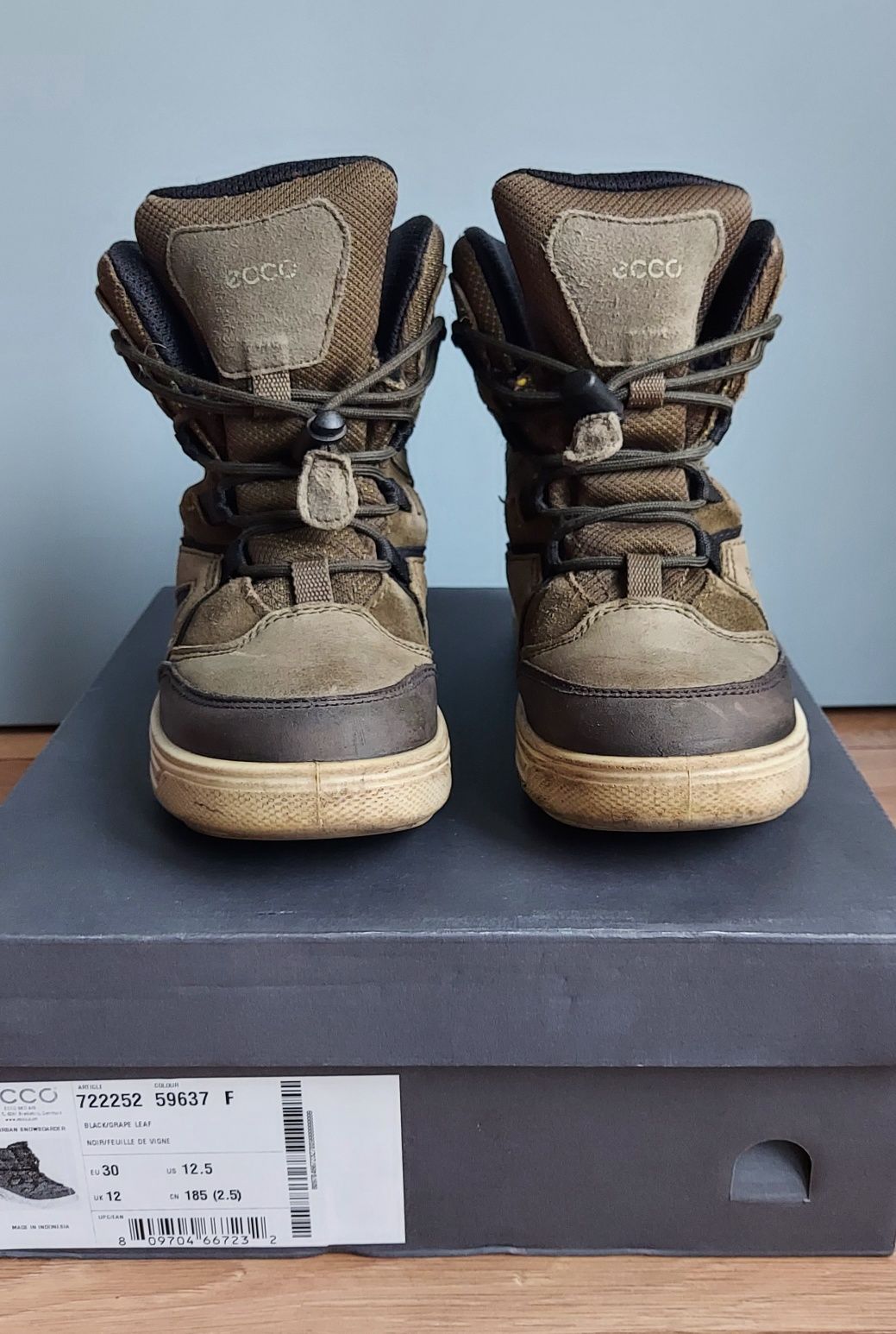 Ecco Buty Kozaki 30 Urban Zima Zimowe Gore tex Skóra Skórzane