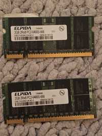 Memórias RAM Portátil módulos 2GBx4 DDR2 e DDR3