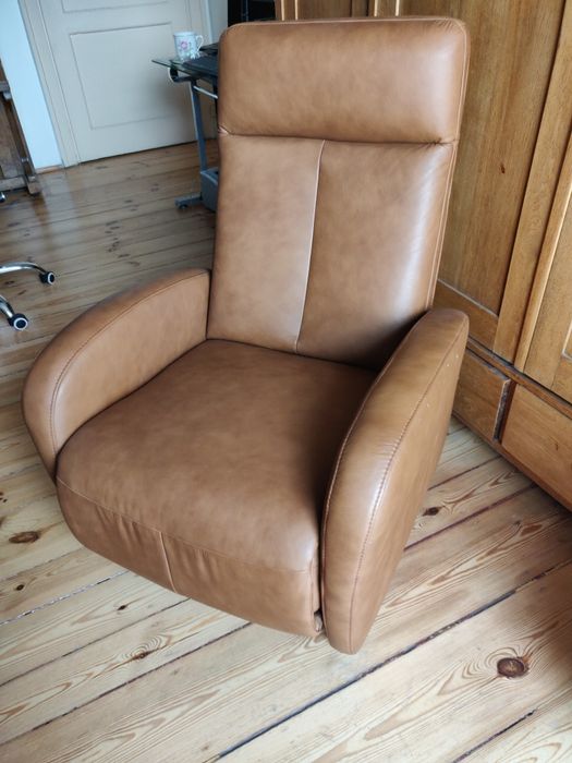 Rozkładany skórzany fotel Tom od Gala Collezione x2