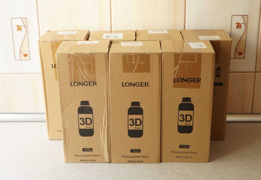 żywica do drukarek 3D Longer biała, wodozmywalna 7x1 l czytaj opis