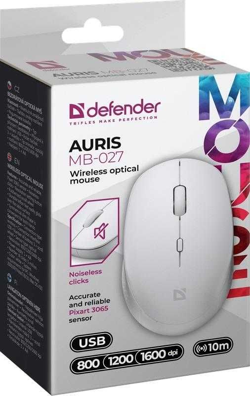 Mysz bezprzewodowa Defender AURIS MB-027 optyczna bezklikowa silent