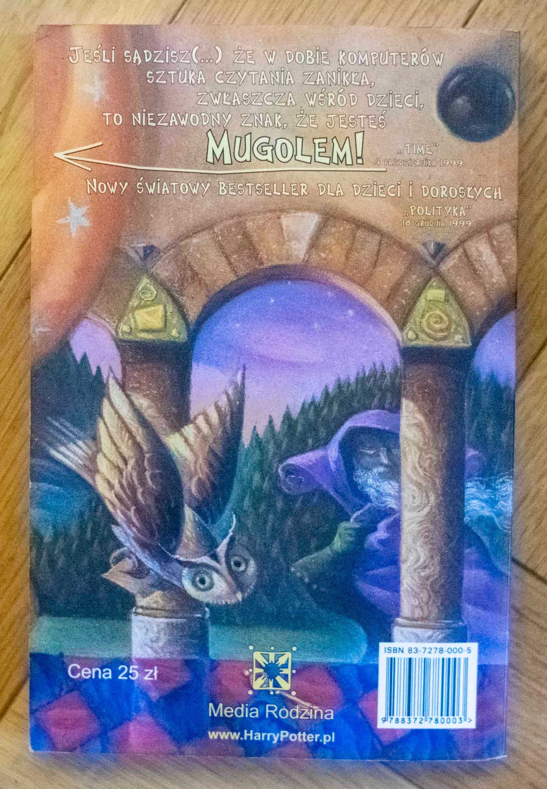Harry Potter i Kamień Filozoficzny J.K. Rowling Media Rodzina 2000