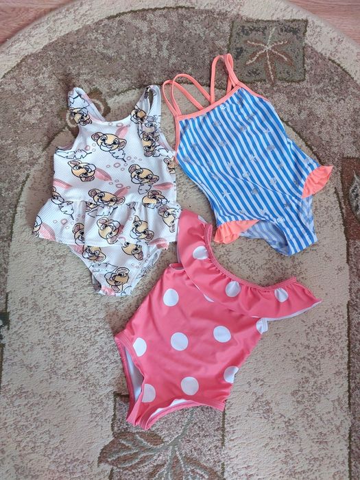 Kostium strój kąpielowy 3 sztuki dla dziewczynki 92 - 98