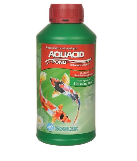 Zoolek AQUACID POND 500ML (0,5L) OBNIŻA pH i twardość KH