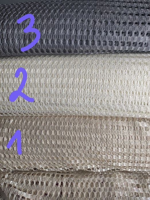 Якісна тюль сітка в чотирьох кольорах висота 2.8 м.