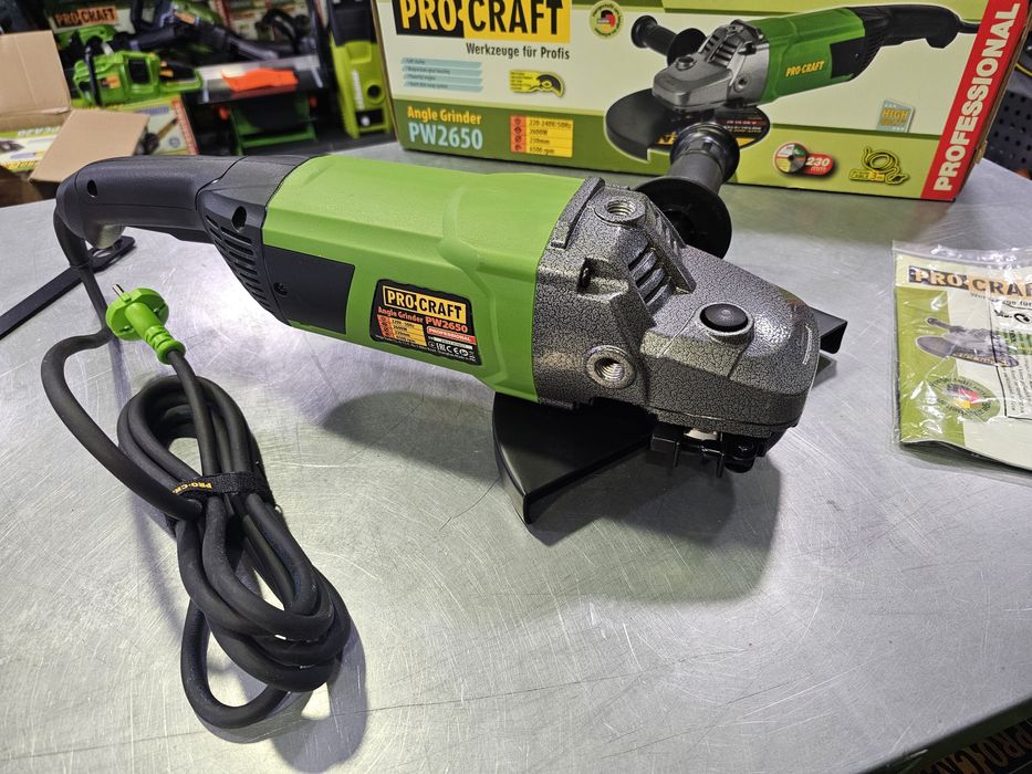 Мощная Болгарка ProCraft PW2650 Плавный пуск Медная Обмотка 2600Вт