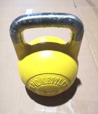 Hantla Kulowa Kettlebell  Ze Stali   Wahadłowa Do Treningu 16 Kg