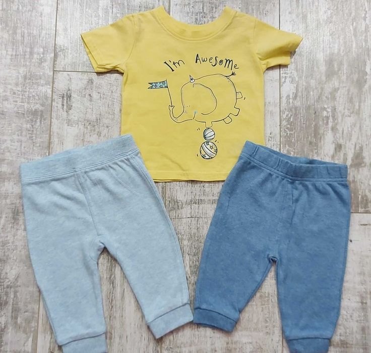 Zestaw Koszulka + Spodnie 2-pak 62-68cm 3-6m-cy