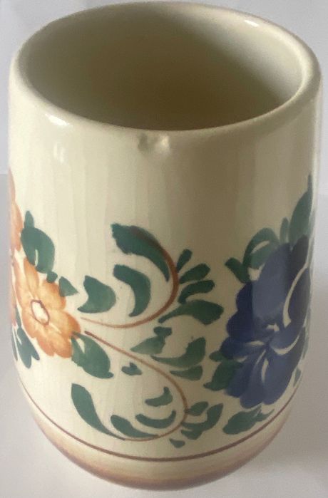 Fajansowy wazon, z czasów PRL-u, sygnatura Włocławek