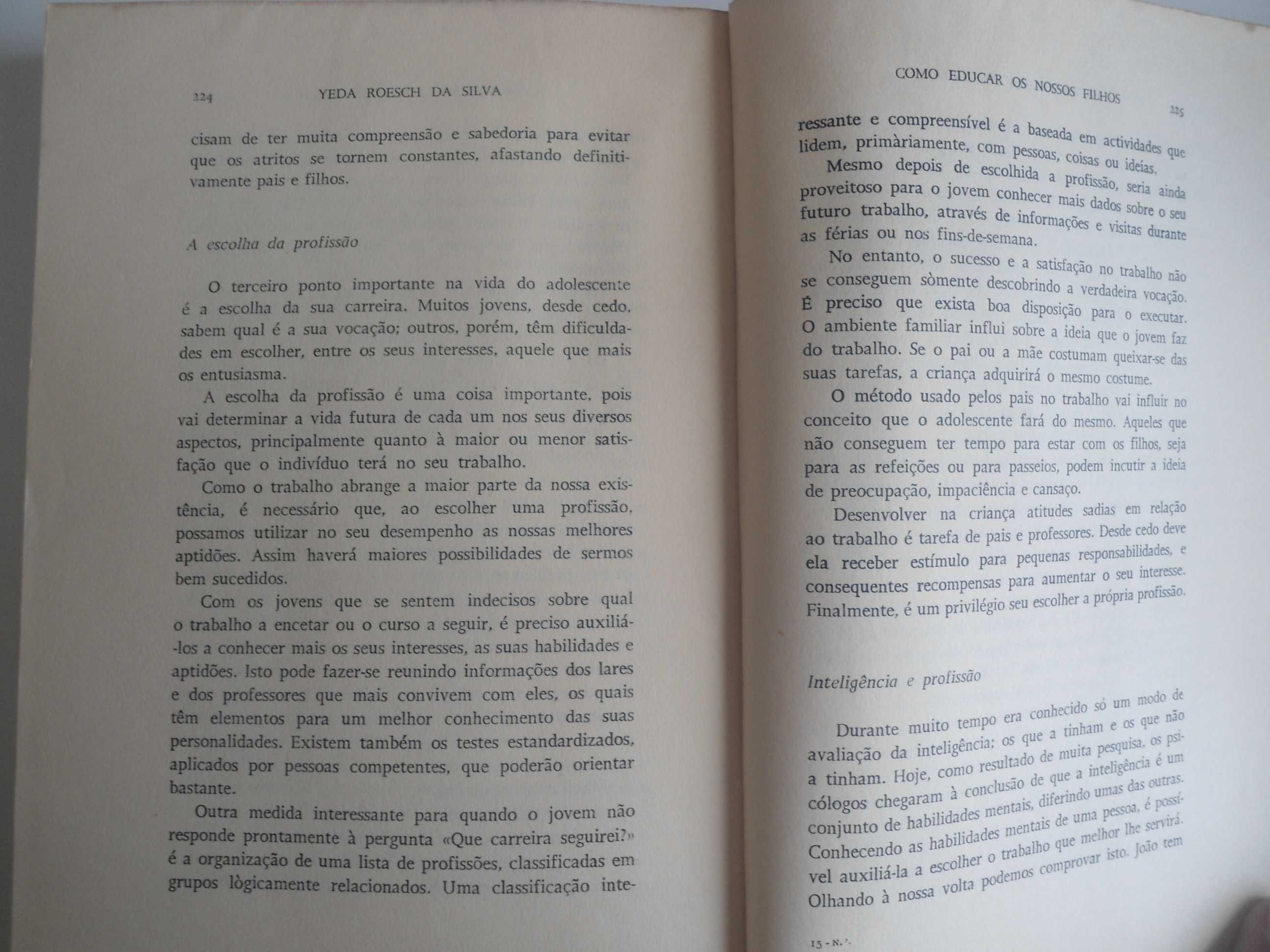 Como educar os nossos filhos por Yeda Roesch da Silva