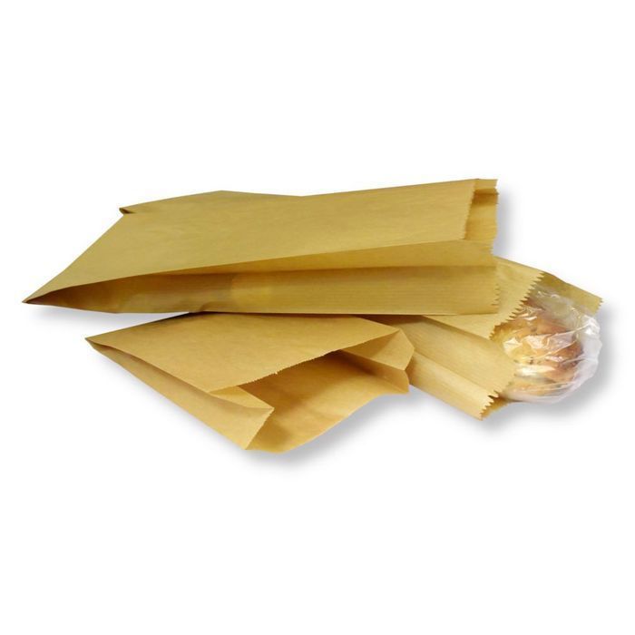 Torebka papierowa 58x10/6  szara 1000szt