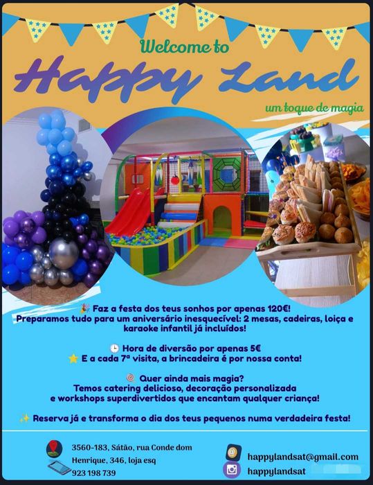 Espaço para festas infantis