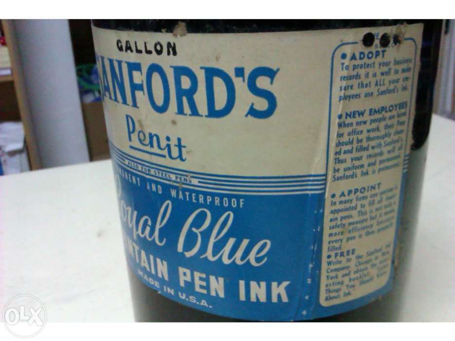 Frasco Gallon de tinta permanente Sanford´s