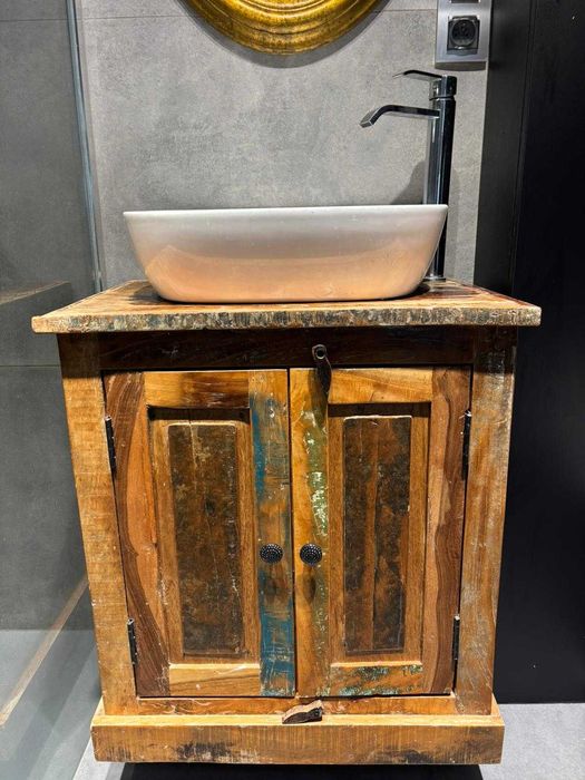 Szafka drewniana  pod umywalkę komplet