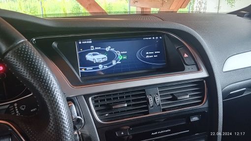 Rádio 8,8" Android Audi A4 de 2013-16 Carplay GPS Knob 6/128GB 8-core
